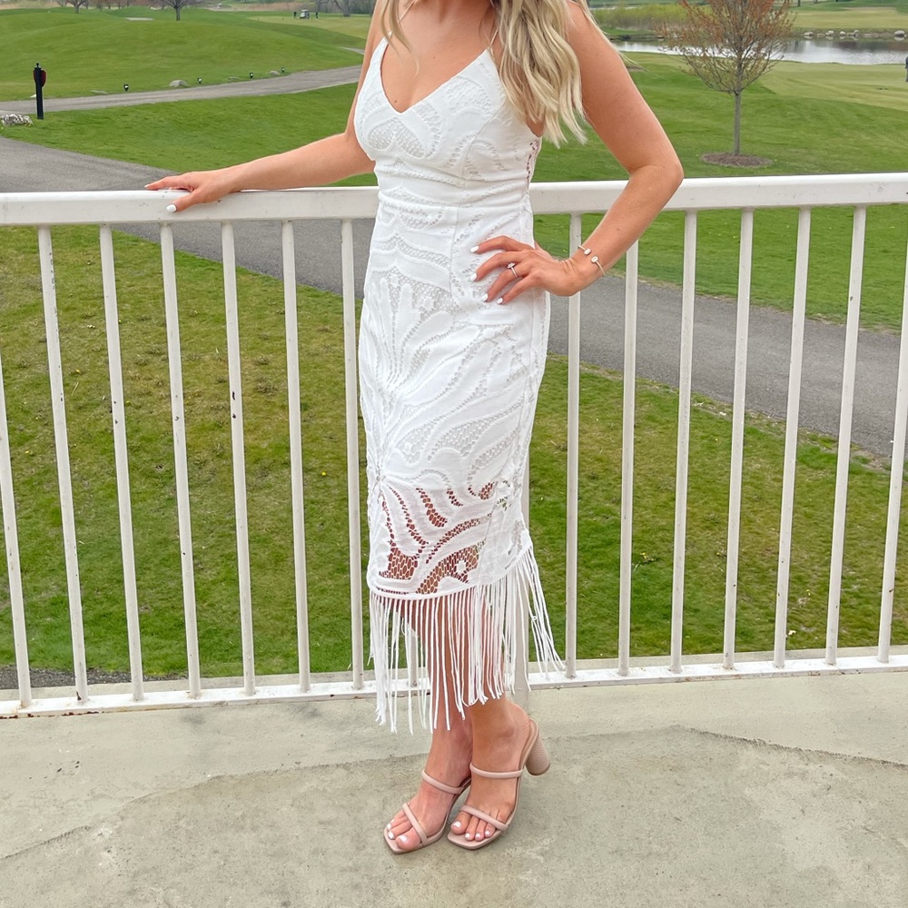 JAUS KHALEESI DRESS - WHITE